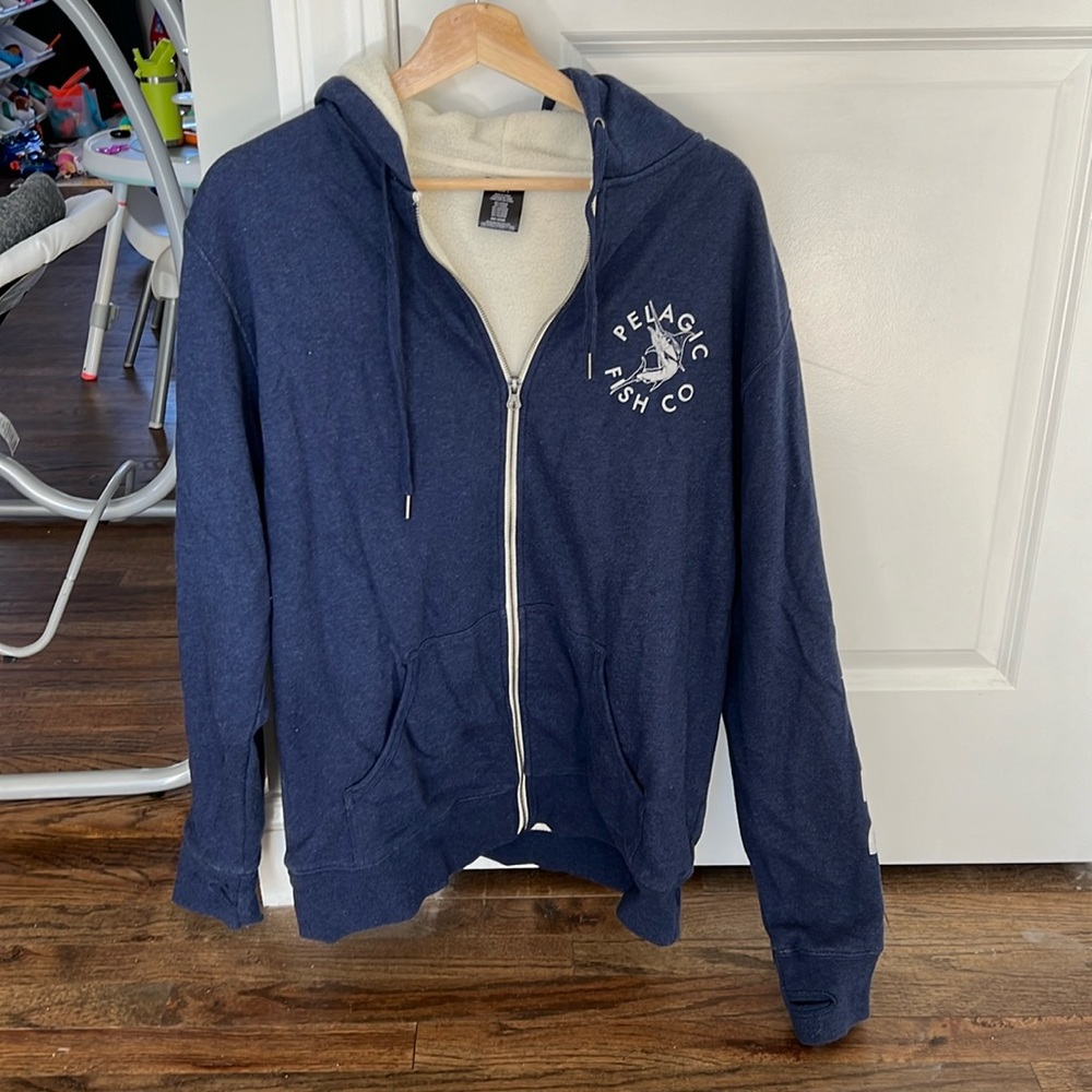 Men’s Pelagic fish co zip up hoodie